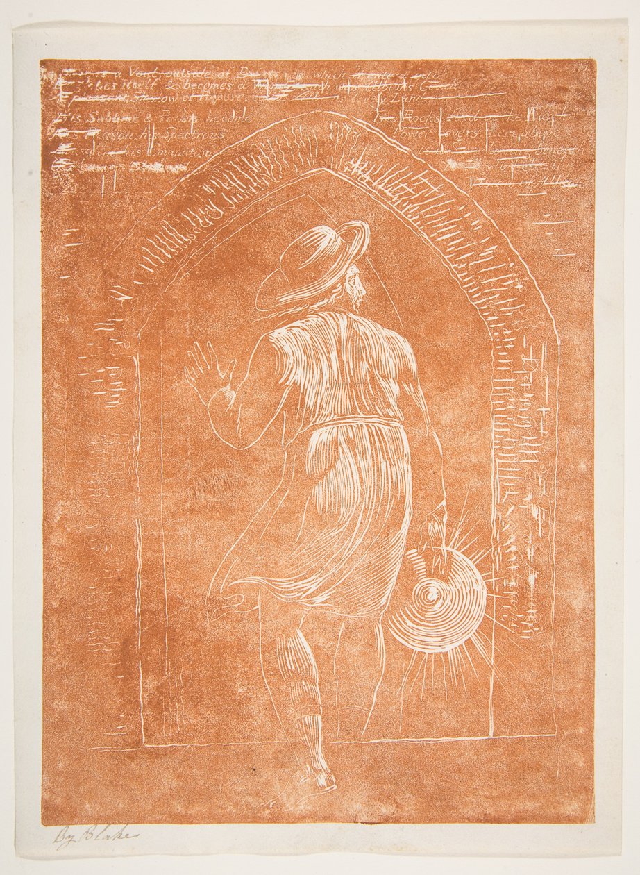 Frontispice til Jerusalem, The Great Albions udstråling, [ca. 1804-20] . af William Blake