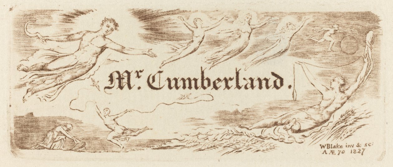 George Cumberlands kort af William Blake