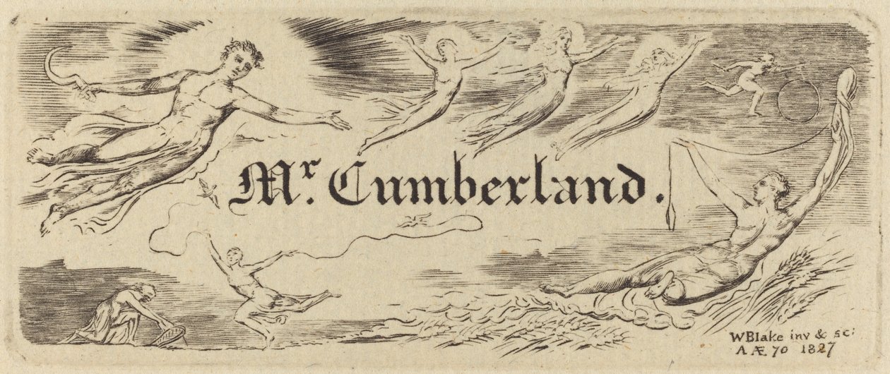 George Cumberlands kort af William Blake