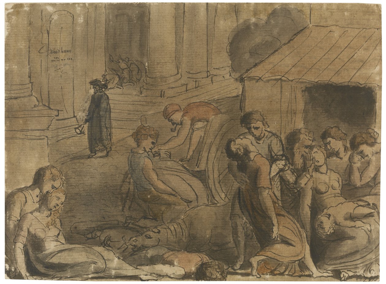 Den store plage i London, ca. 1779 af William Blake