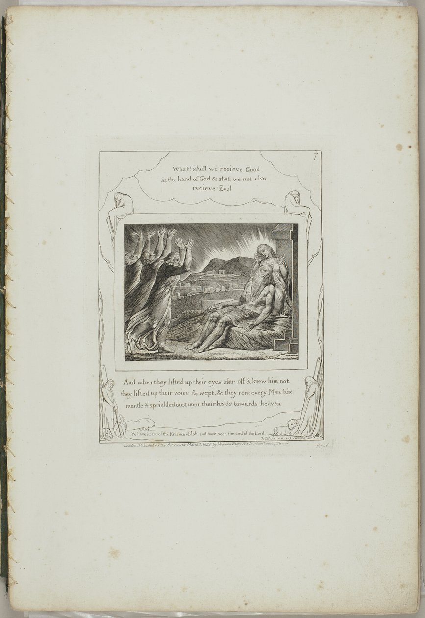Illustrationer af Jobs Bog af William Blake