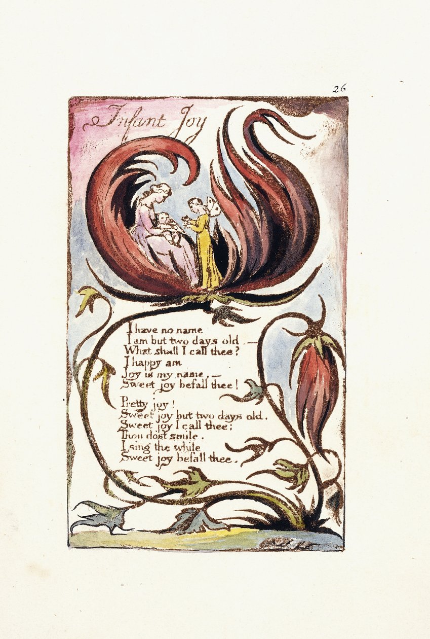 Spædbarnsglæde, 1789 af William Blake
