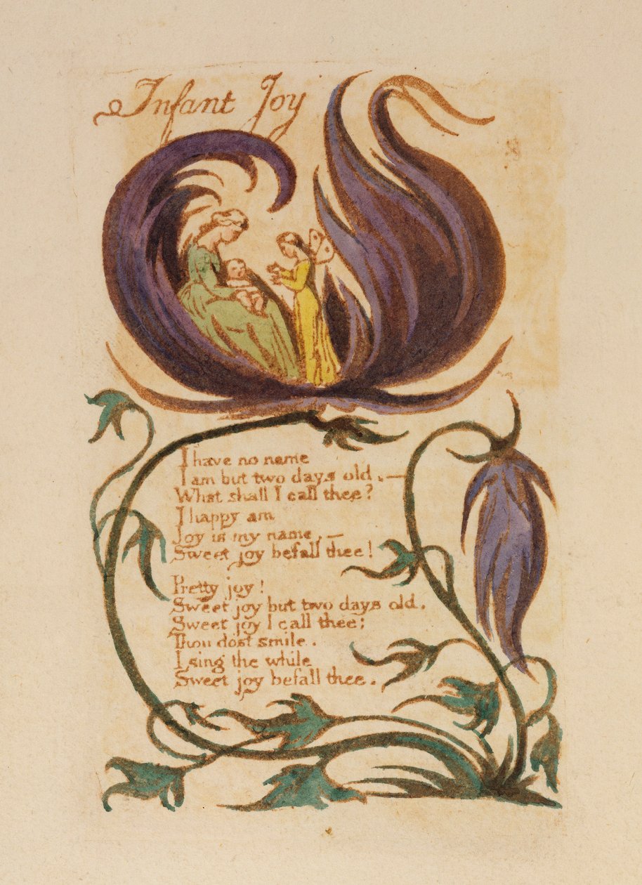 Infant Joy, fra "Songs of Innocence", 1789 af William Blake