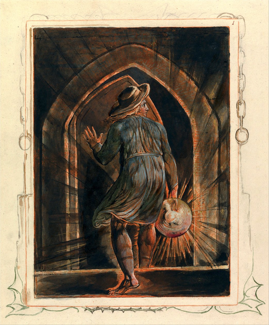 Jerusalem, Plade 1, Frontispice af William Blake