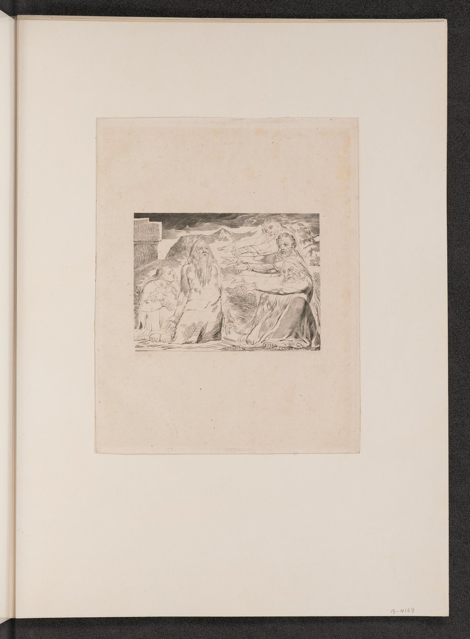 Job irettesat af sine venner, 1825. af William Blake