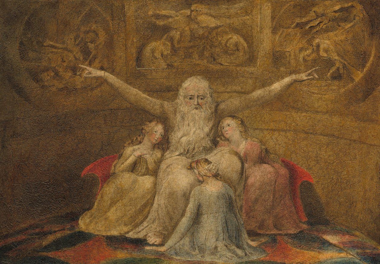 Job og hans døtre, 17991800. af William Blake