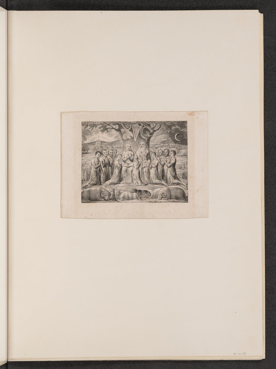 Job og hans familie af William Blake