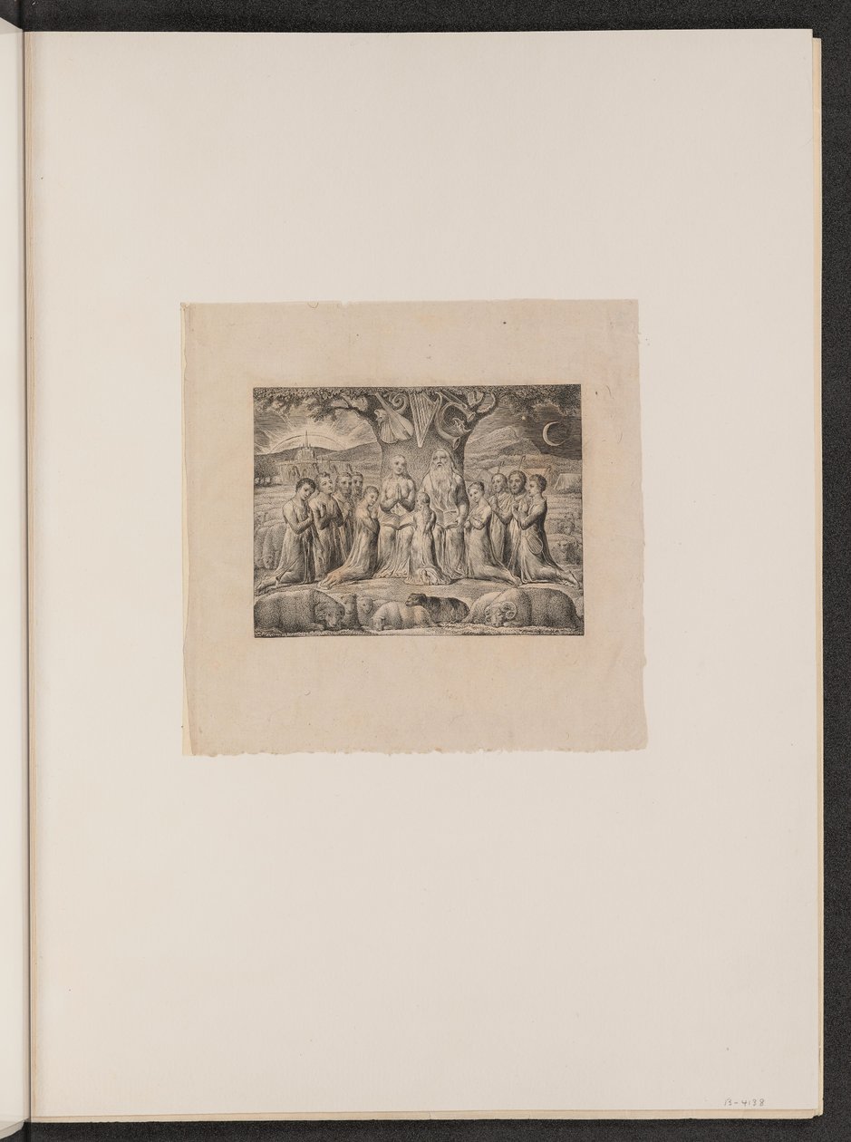 Job og hans familie af William Blake