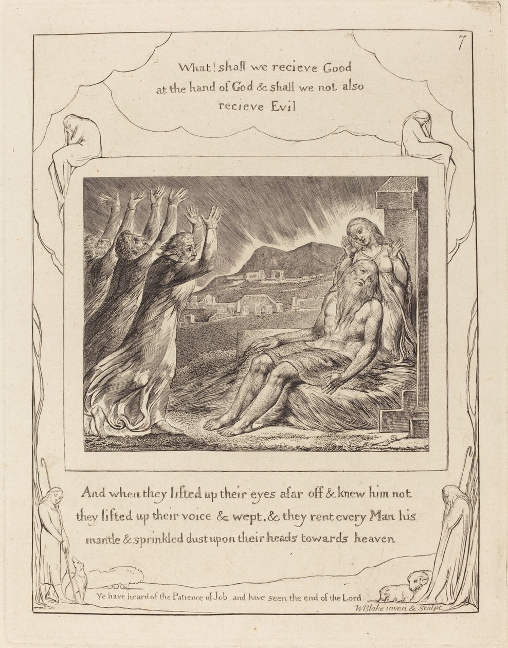 Jobs trøster af William Blake