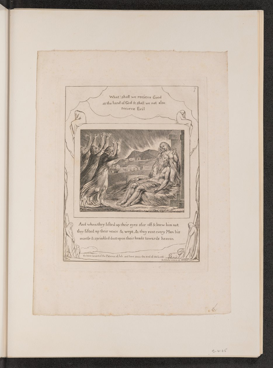 Jobs trøster, 1825. af William Blake