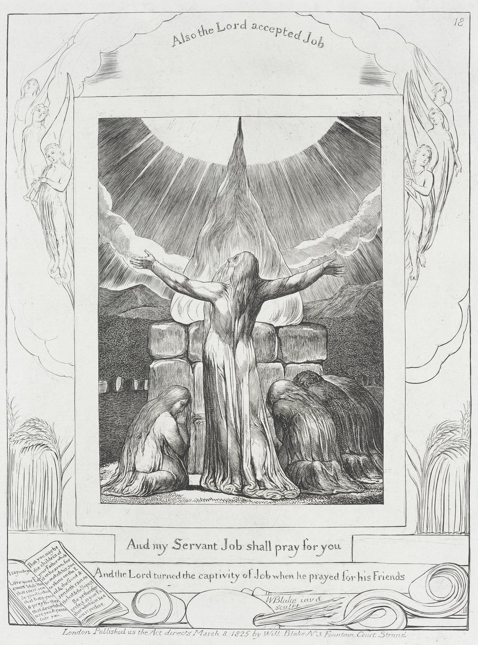 Jobs bøn blev hørt af William Blake