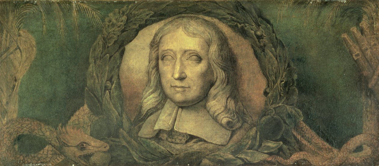 John Milton, ca. 1800-03 (tempera på lærred) af William Blake
