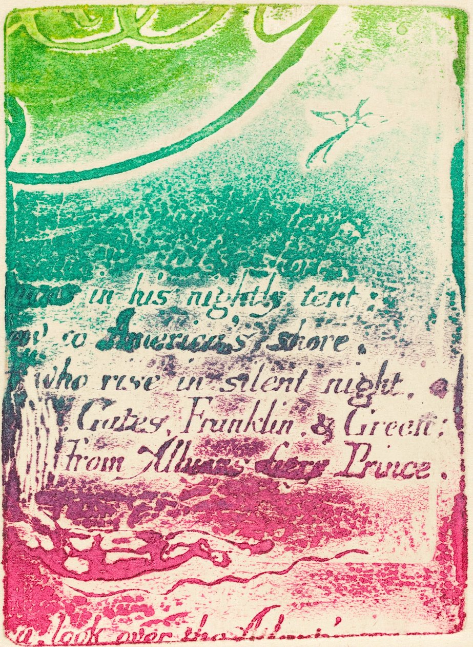 Gentryg fra fragment af annulleret plade til "A Prophecy" af William Blake