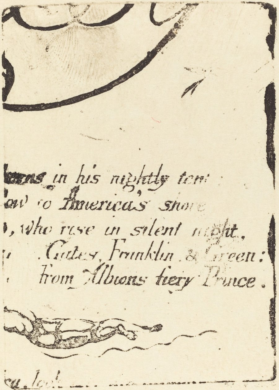 Gentryg fra fragment af annulleret plade til "A Prophecy" af William Blake