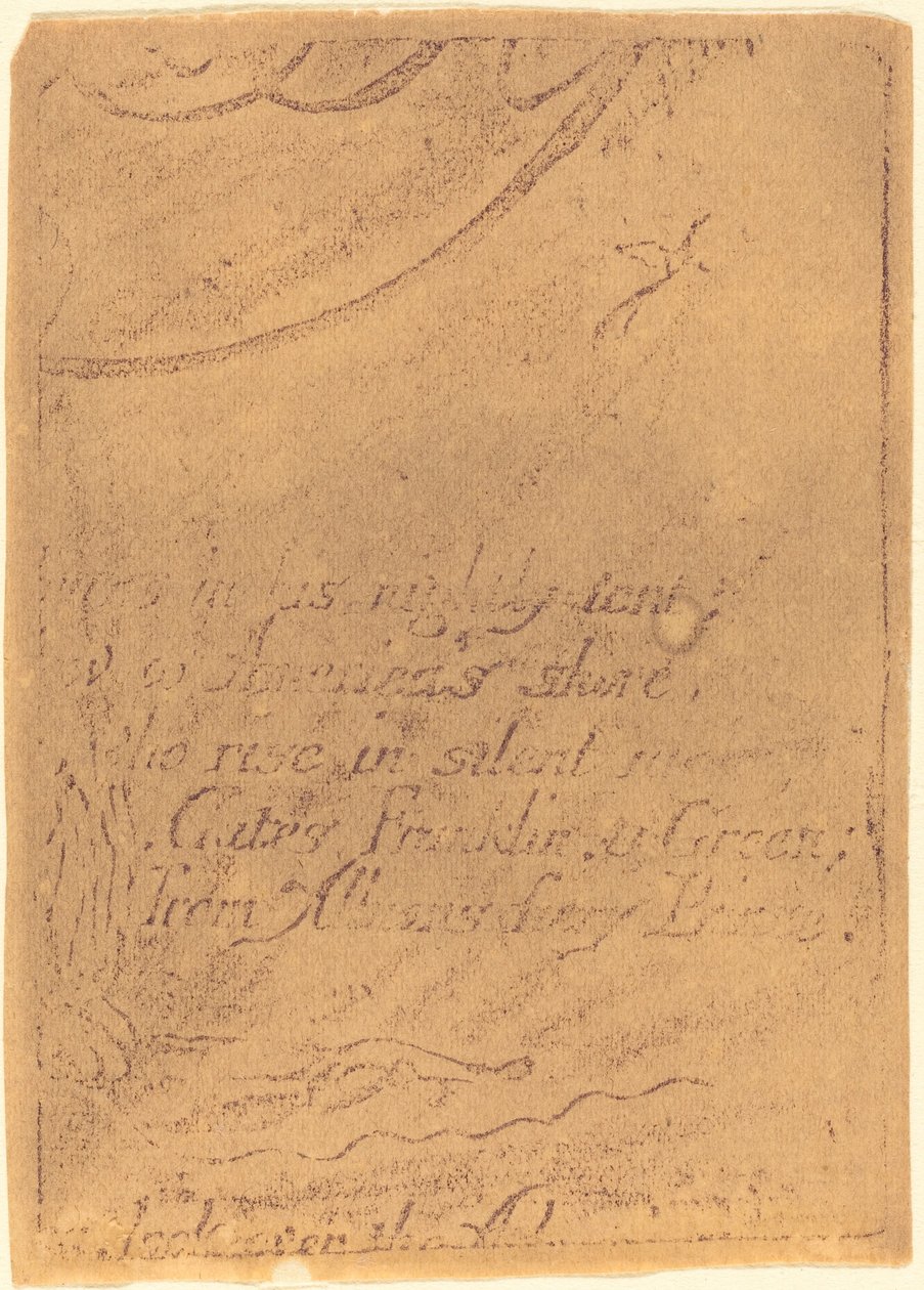 Gentryg fra fragment af annulleret plade til "A Prophecy" af William Blake