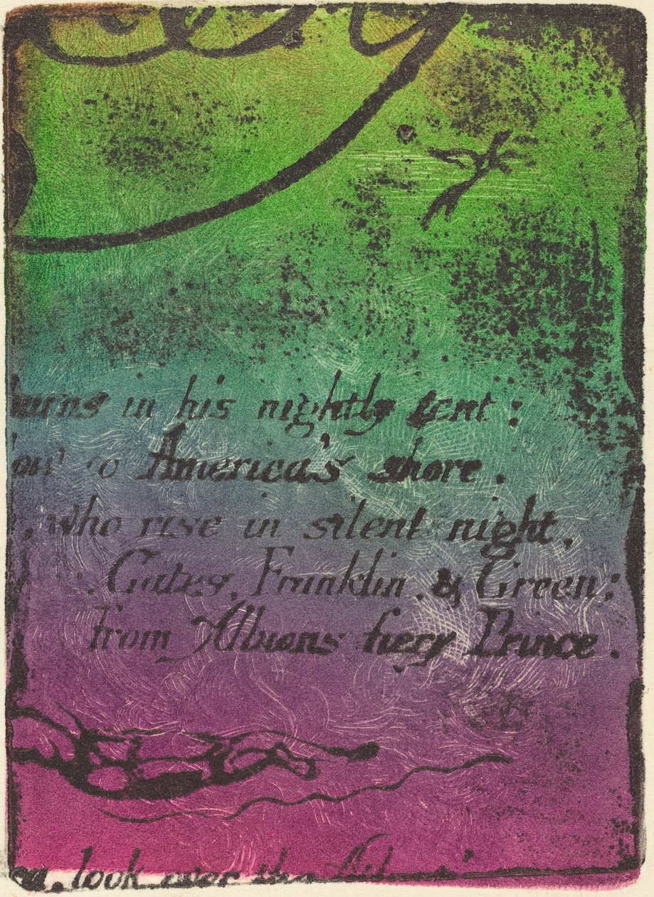 Gentryg fra fragment af annulleret plade til "A Prophecy" af William Blake
