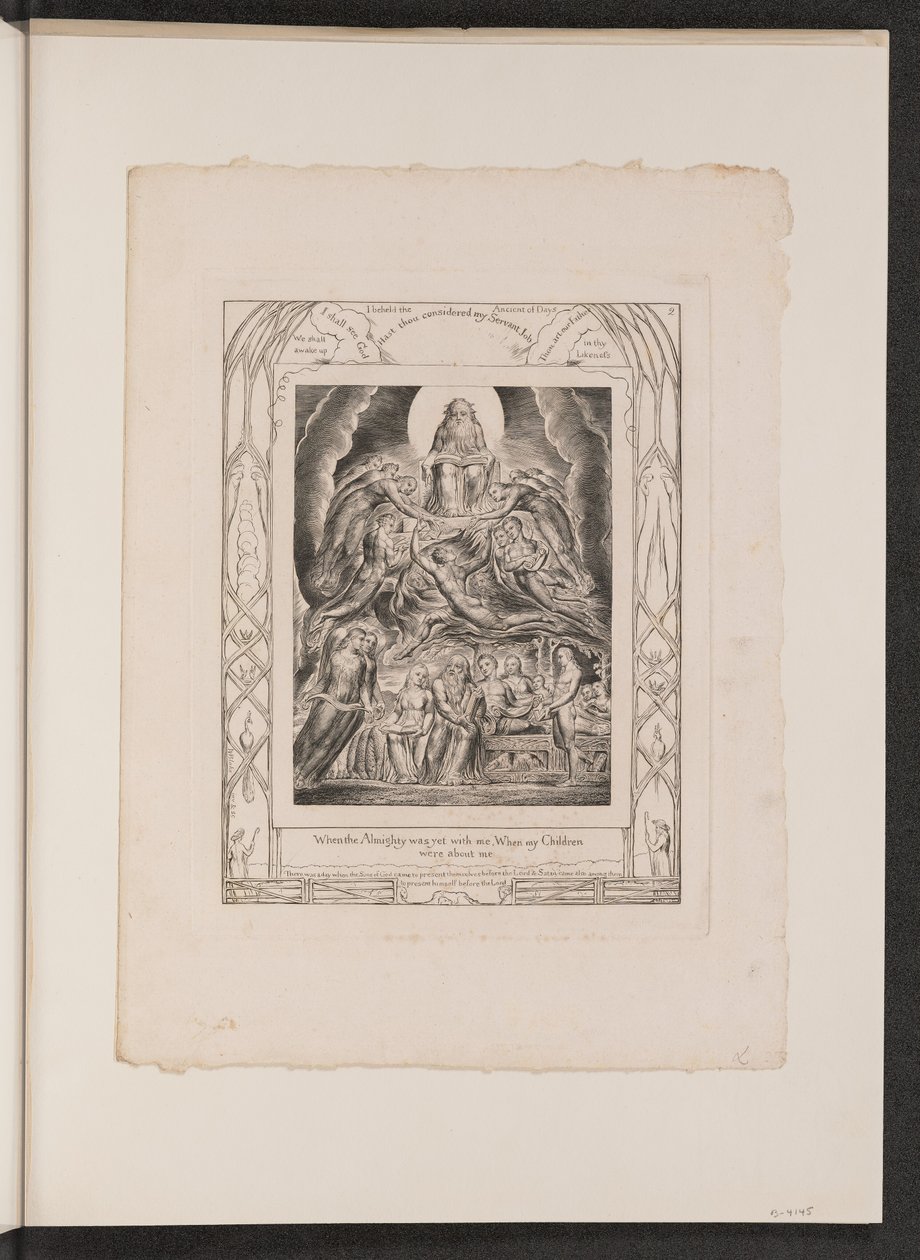 Satan foran Guds trone af William Blake