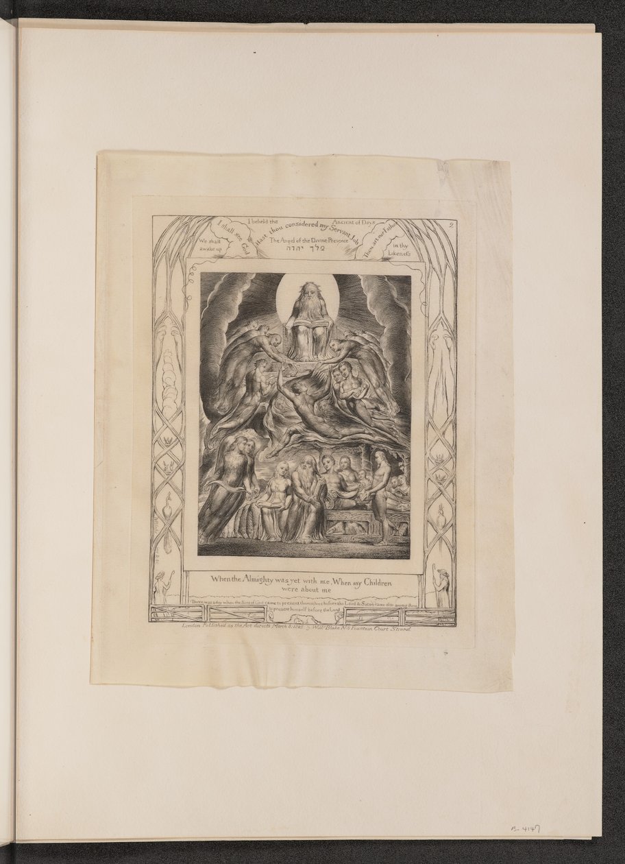 Satan foran Guds trone af William Blake