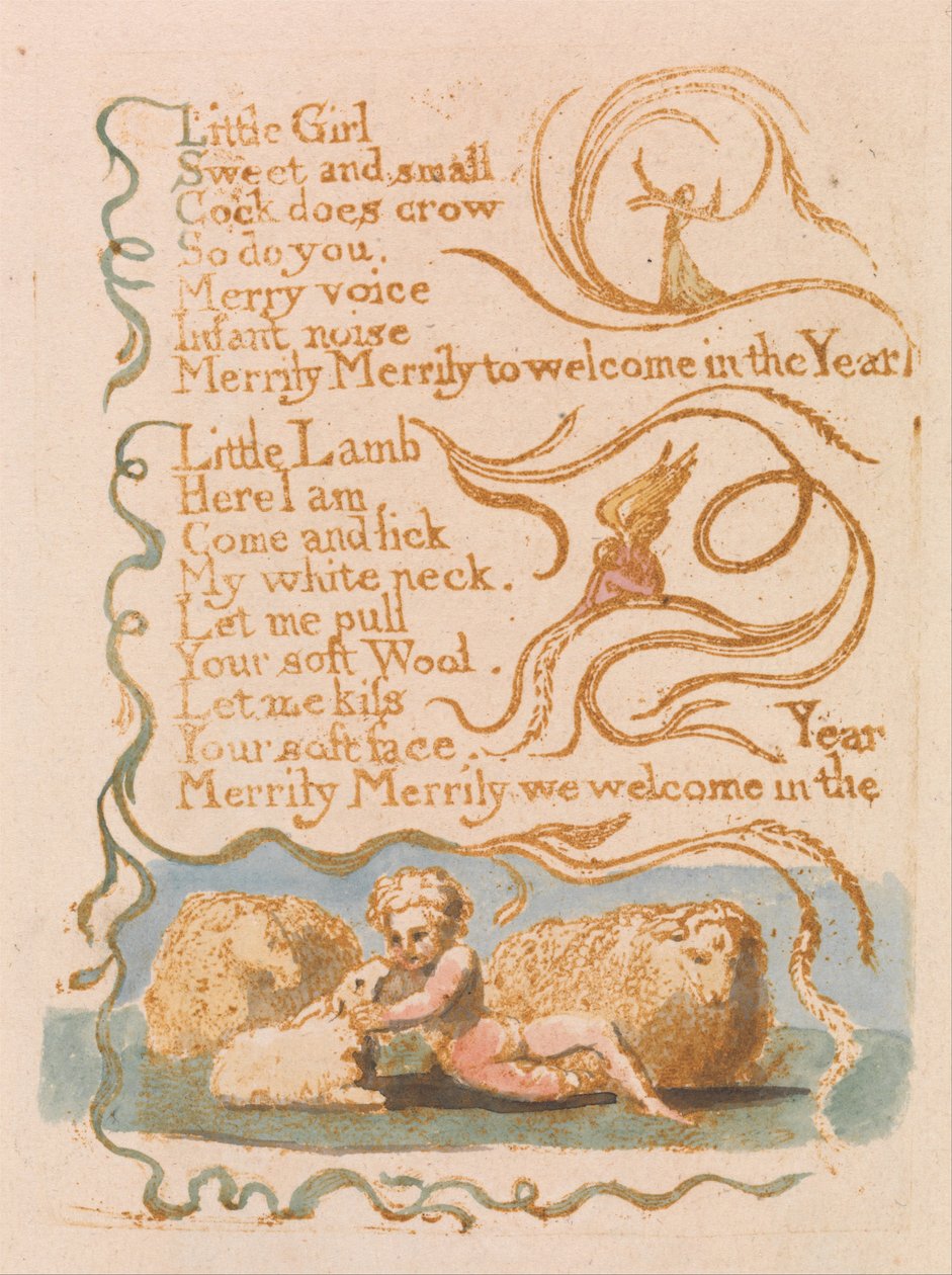 Sange om uskylden, plade 26, forår (Bentley 23) af William Blake