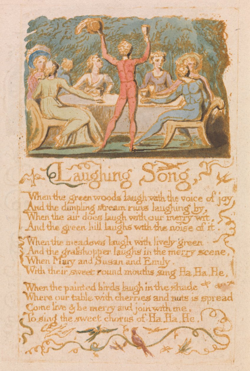 Innocence Songs, Plate 28, Laughing Song (Bentley 15) af William Blake