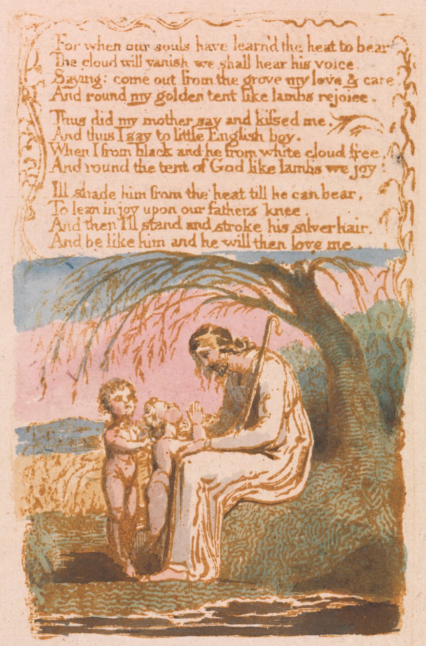 Innocence Songs, Plate 30, The Little Black Boy (Bentley 10) af William Blake