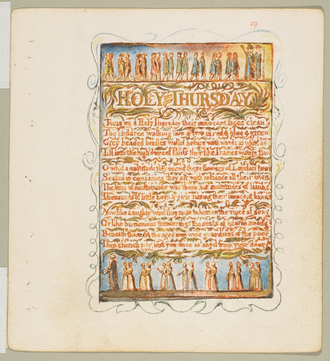 Sange om uskyld og oplevelse: Helligtorsdag, ca. 1815. af William Blake