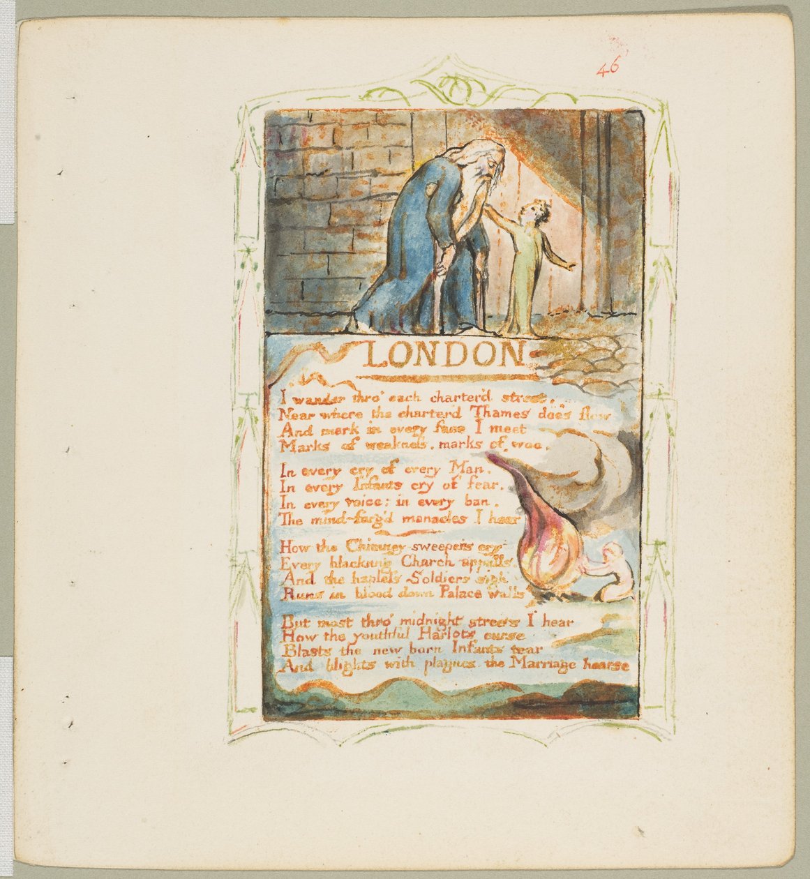 Sange om uskyld og oplevelse: London, ca. 1825. af William Blake