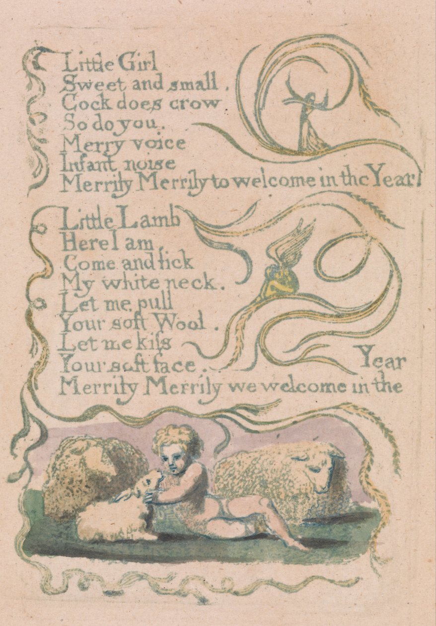 Sange om uskyld og erfaring, plade 12, forår (Bentley 23) af William Blake