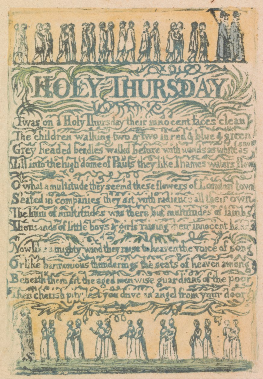 Sange om uskyld og oplevelse, plade 24, "The Divine Image" (Bentley 18) af William Blake