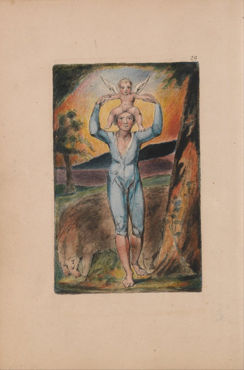Songs of Innocence and of Experience, Plate 29, Experience Frontispiece (Bentley 28) af William Blake