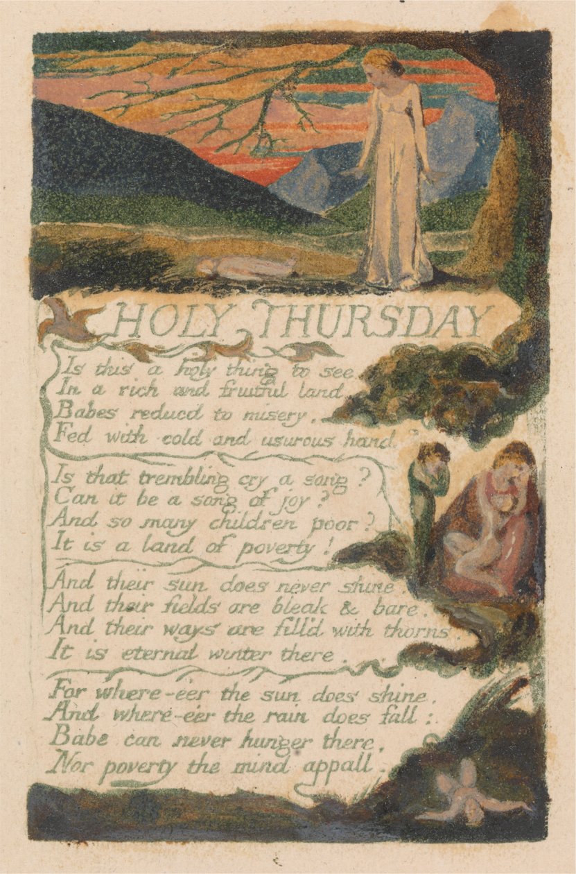 Songs of Innocence and Experience, Plade 38, "Holy Thursday" (Bentley 33) af William Blake