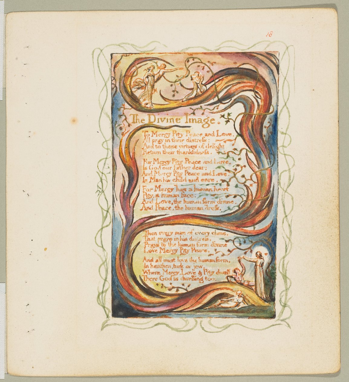 Sange om uskyld og oplevelse: Det guddommelige billede, ca. 1825. af William Blake