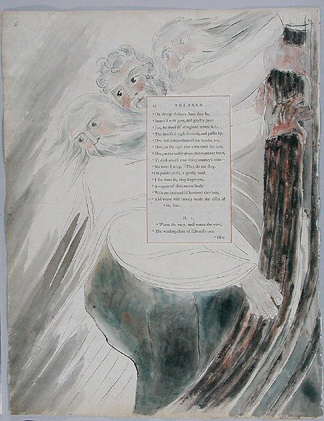 The Bard, design 58 fra "The Poems of Thomas Gray af William Blake