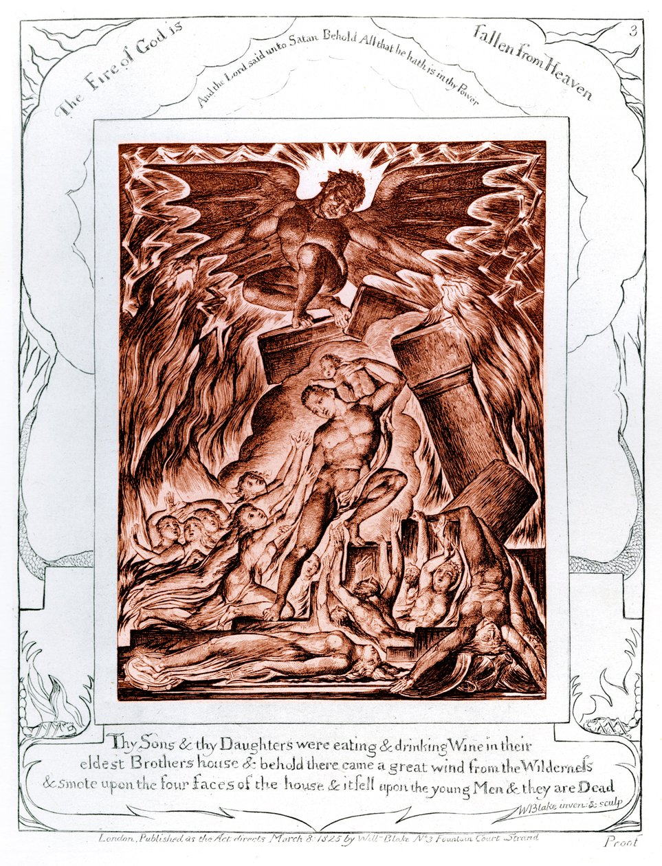 The Book of Job illustrationer af William Blake af William Blake