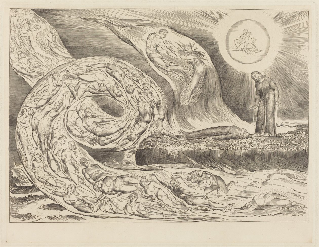 De Begærliges Kreds: Paolo og Francesca af William Blake