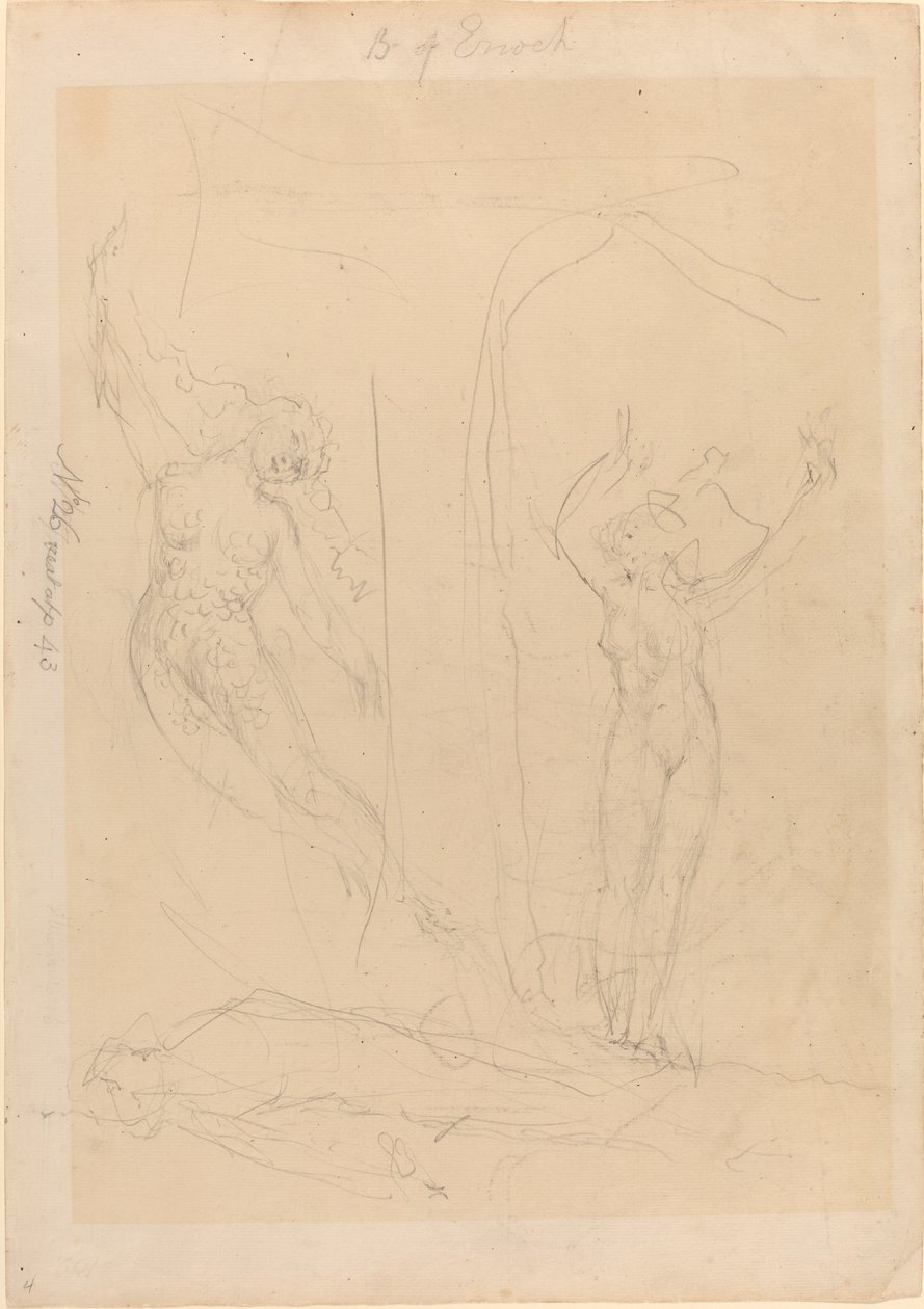 Menneskenes Datter bliver en Sirene af William Blake