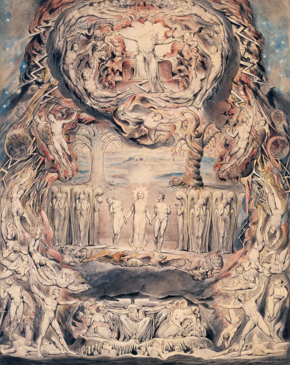 Menneskets Fald af William Blake