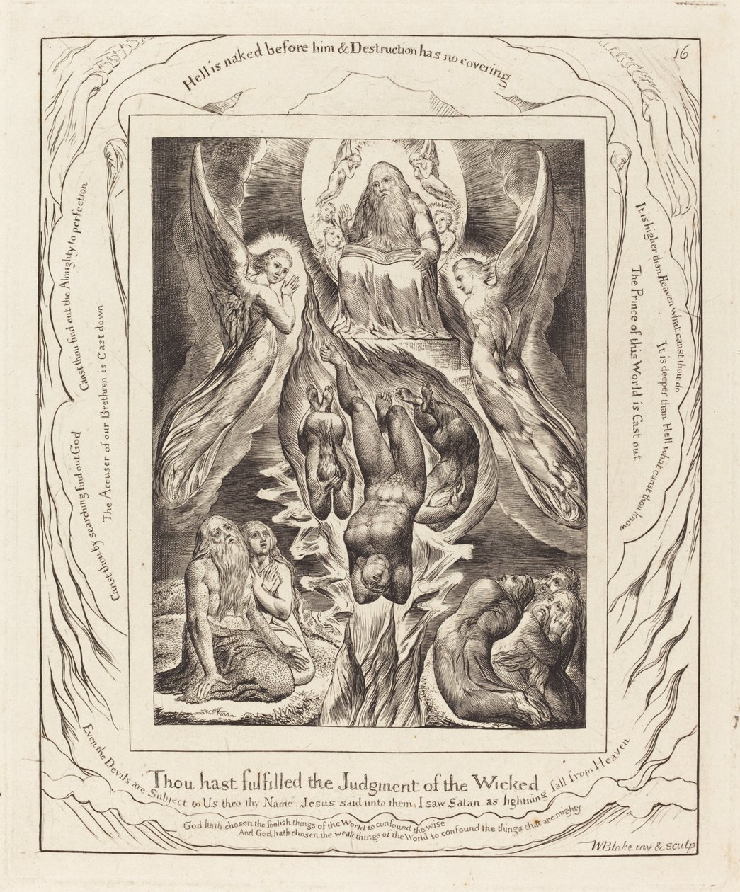 Satans fald af William Blake
