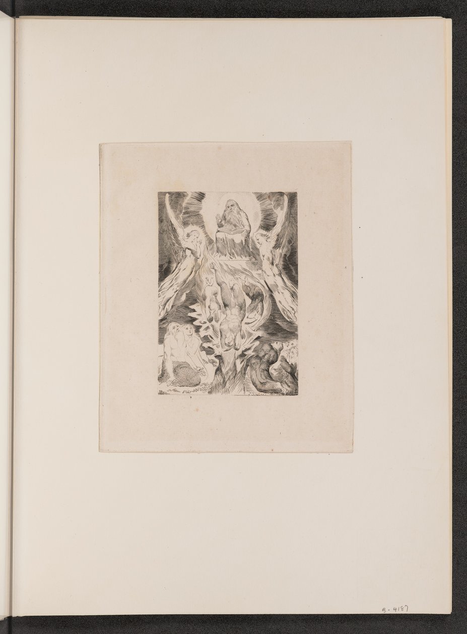 Satans fald, 1825. af William Blake