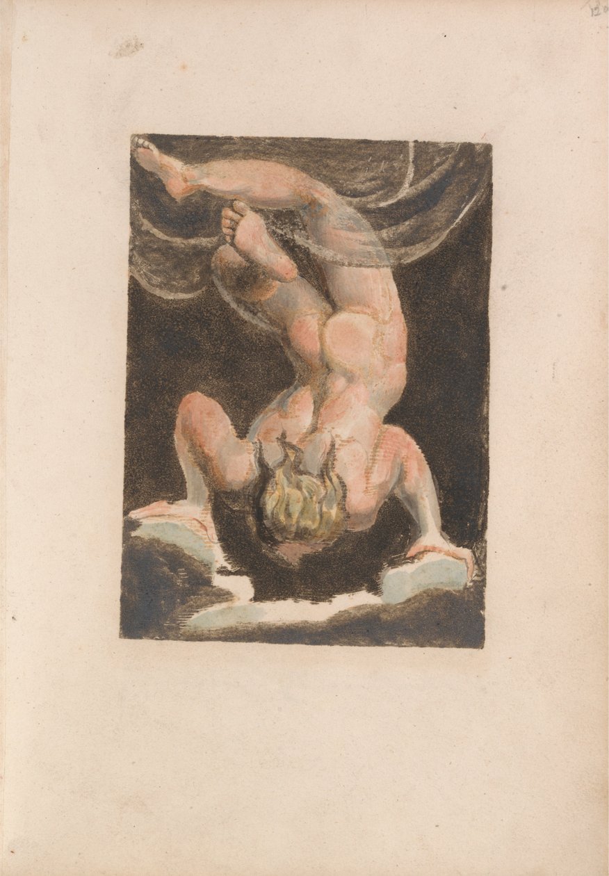 Den første bog af Urizen, plade 15 (Bentley 14) af William Blake