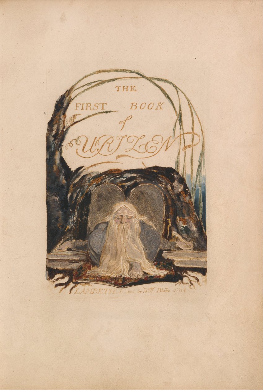 Urizens første bog, plade 1 af William Blake