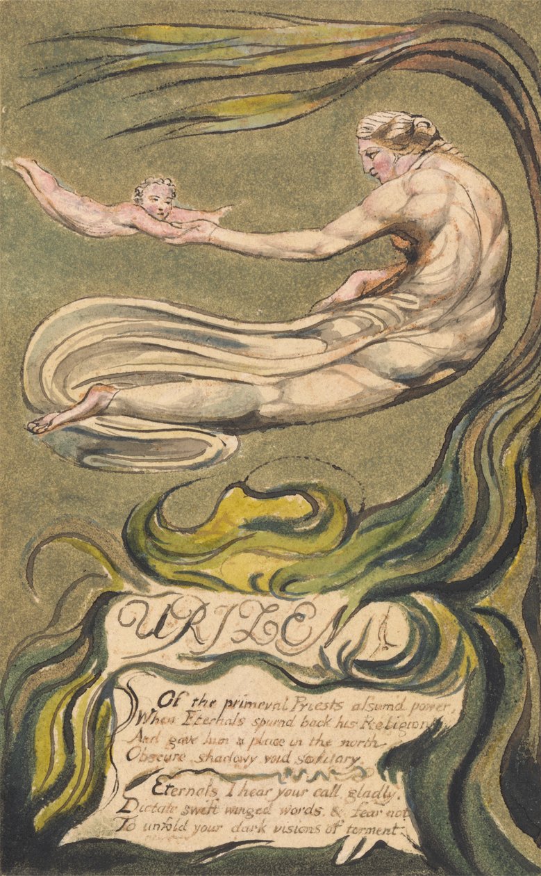 The First Book of Urizen, Plade 2(b), "Preludium" (Bentley 2b) af William Blake