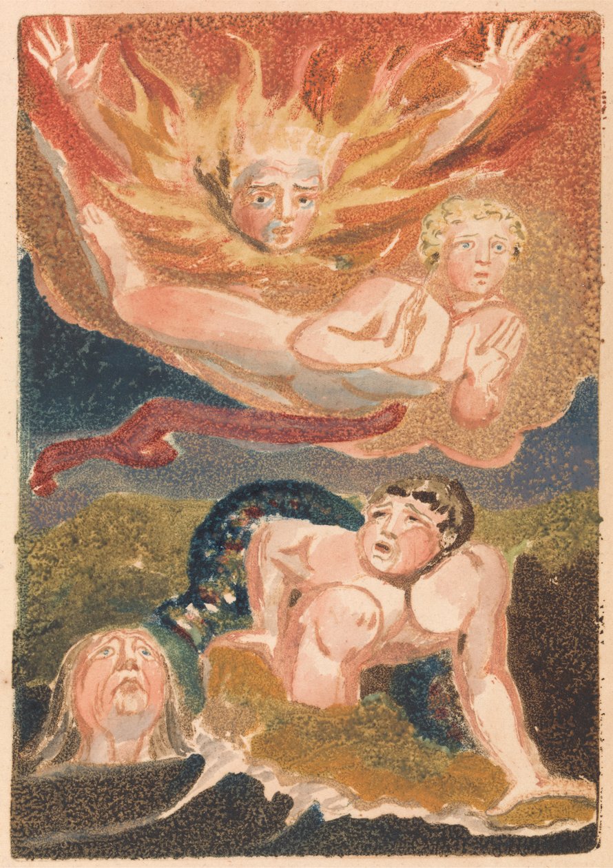 The First Book of Urizen, Plade 22 (Bentley 24) af William Blake