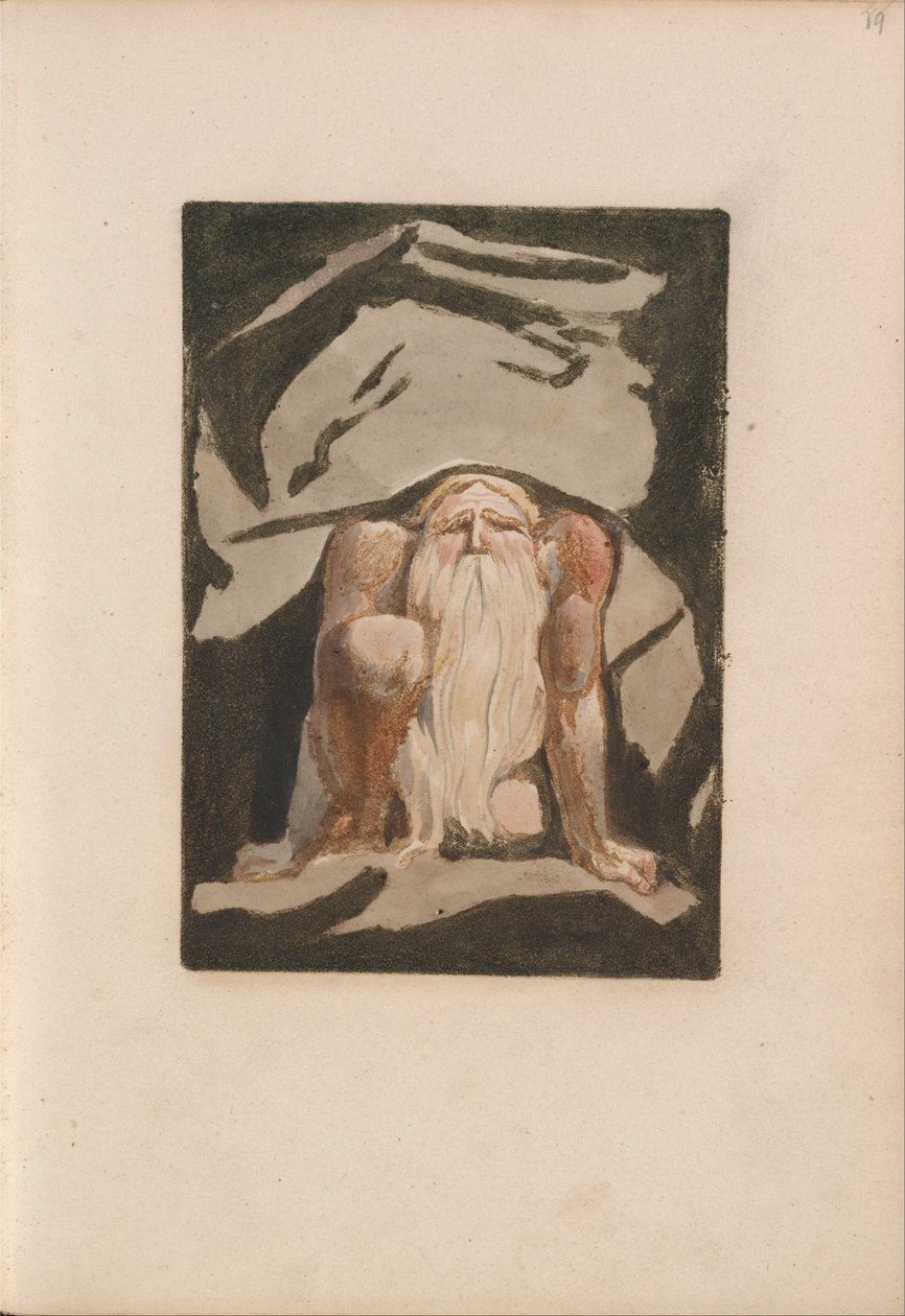 Den første bog af Urizen, plade 23 (Bentley 9) af William Blake