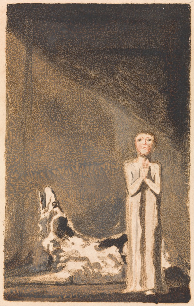 Den første bog af Urizen, plade 24 (Bentley 26) af William Blake