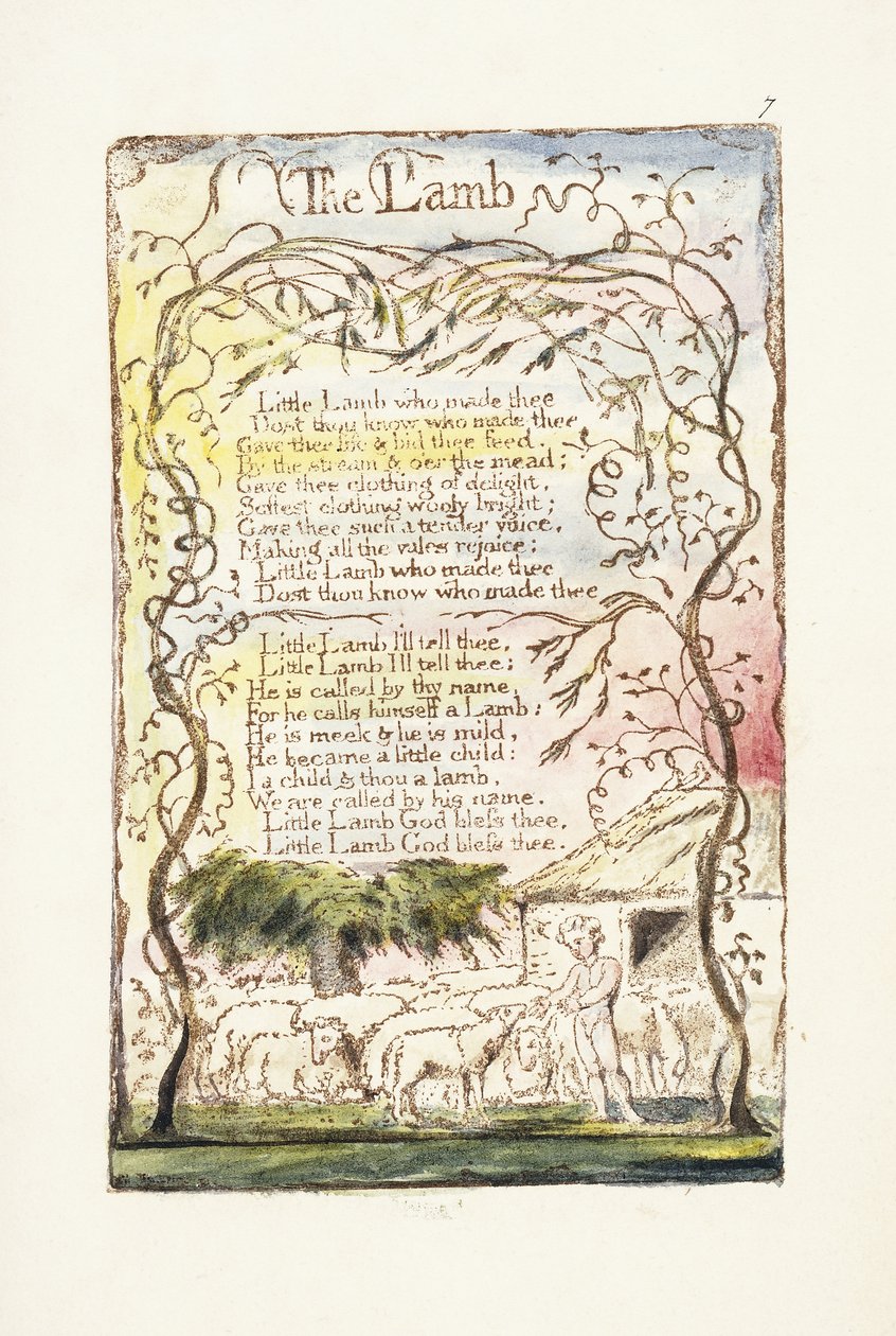 Lammet, 1789 af William Blake