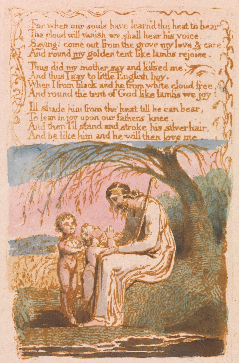 Der kleine schwarze Junge (Platte 30) af William Blake