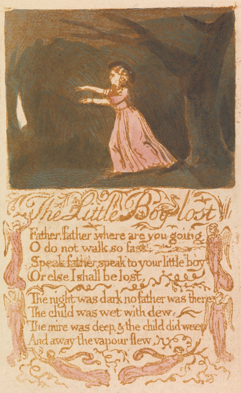 Der kleine verlorene Junge (Platte 20) af William Blake