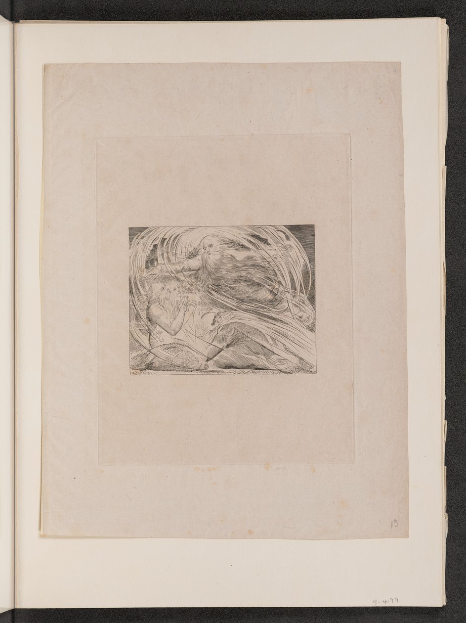 Herren, der svarer Job ud af hvirvelvinden af William Blake