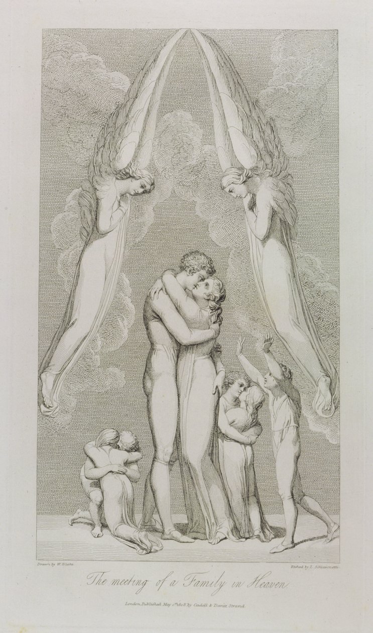 The Meeting of a Family in Heaven, pl.4, illustration fra 